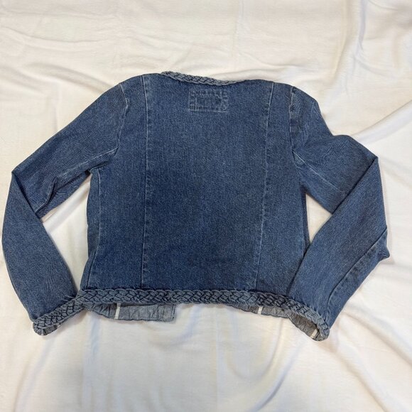 LOFT Braided Denim Jacket, XSmall - Picture 4 of 4